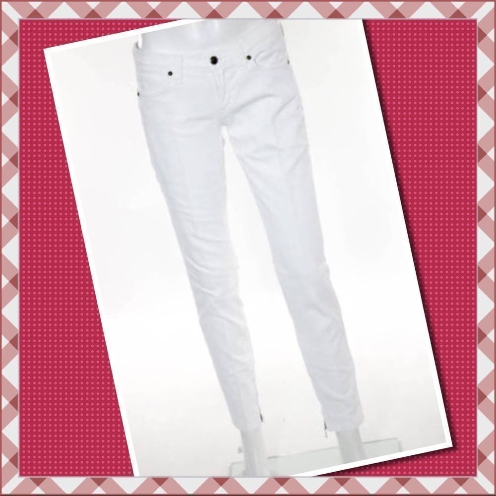Anlo White Mid Rise Skinny Leg Jeans 31 - Picture 2 of 8